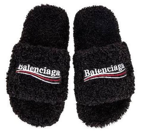 balenciaga furry slides reps